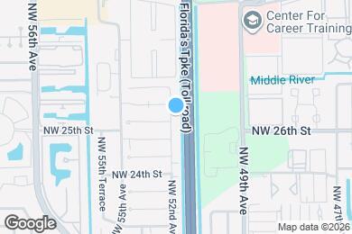 Map image of the property - 2552 NW 52nd Ave