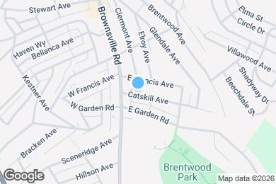 Map image of the property - 107 Catskill Ave