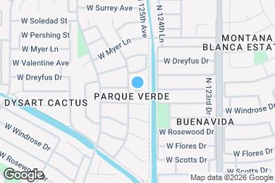 Map image of the property - 12513 W Aster Dr