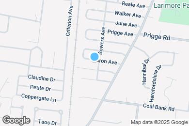 Map image of the property - 1210 Baron Ave
