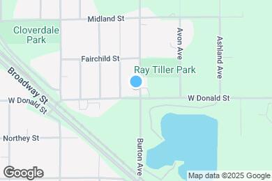 Map image of the property - 2025 Burton Ave