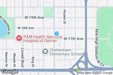 Map image of the property - 3215 W 17th Ave