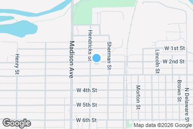 Map image of the property - 831 W 2nd St