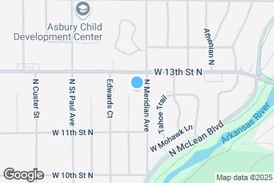 Map image of the property - 1325 N Meridian Ave