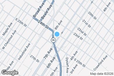 Map image of the property - 2408 7th Ave