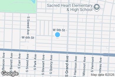 Map image of the property - 901 W 6th St