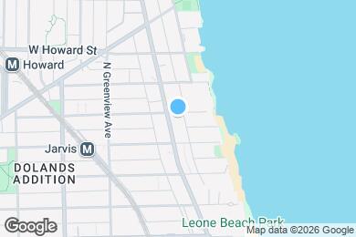 Map image of the property - 1353 W Fargo Ave