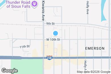 Map image of the property - 2414 W 10th St