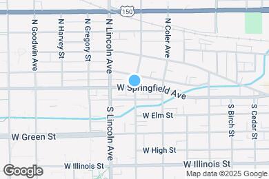 Map image of the property - 101 N Busey Ave