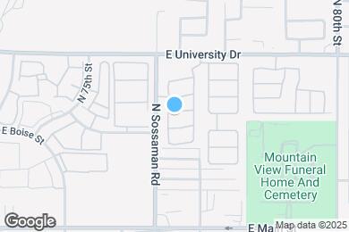 Map image of the property - 7627 E Boise St