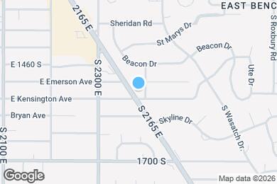 Map image of the property - 1509 S Foothill Dr