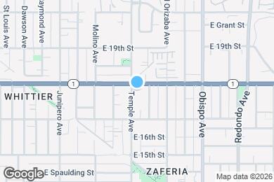 Map image of the property - 1776 Temple Ave