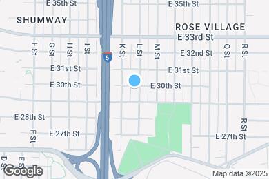 Map image of the property - 1109 E 30th St