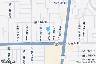 Map image of the property - 3751 NE 17th Ave