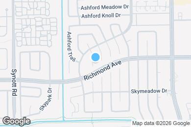 Map image of the property - 3131 Ashford Bend Dr