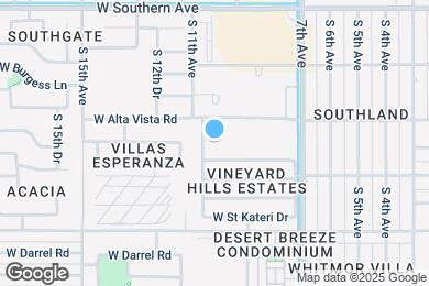 Map image of the property - 6430 S 10th Dr
