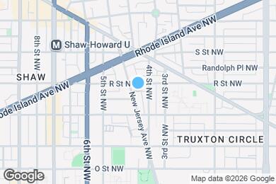 Map image of the property - 1643 New Jersey Ave NW