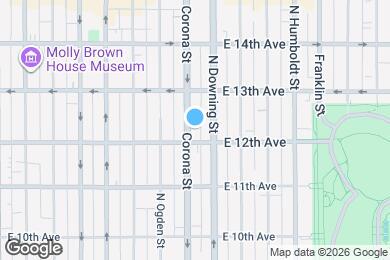 Map image of the property - 1220 Corona St