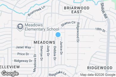 Map image of the property - 1721 Janice Dr