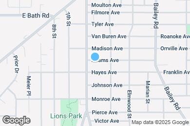 Map image of the property - 412 Adams Ave