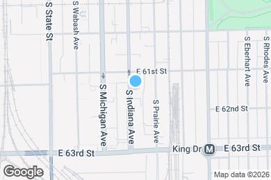 Map image of the property - 6135 S Indiana Ave