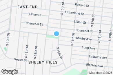 Map image of the property - 1418 Shelby Ave