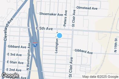 Map image of the property - 861 E 4th Ave