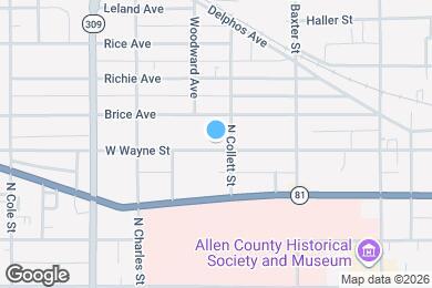 Map image of the property - 912 W Wayne St