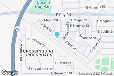 Map image of the property - 2665 E Bart St