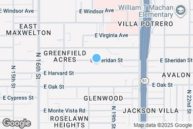 Map image of the property - 1815 E Sheridan St