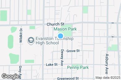 Map image of the property - 1580 Dewey Ave