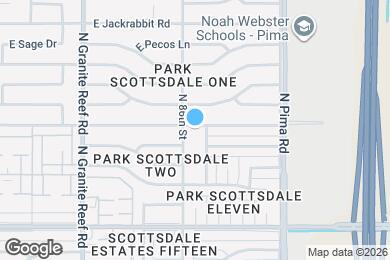 Map image of the property - 8611 E Vista Dr