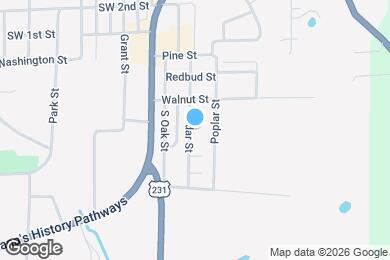 Map image of the property - 207 Cedar St