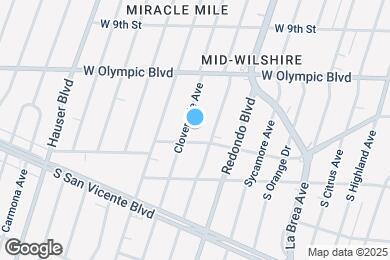 Map image of the property - 1070 S Cloverdale Ave