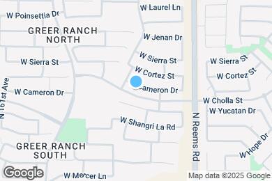 Map image of the property - 15651 W Cameron Dr