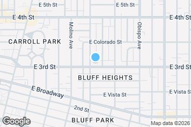 Map image of the property - 2805 E 3rd St