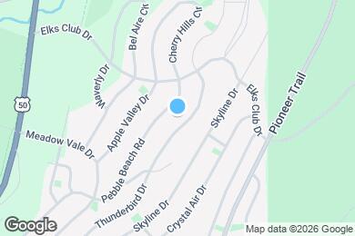 Map image of the property - 1647 Thunderbird Dr