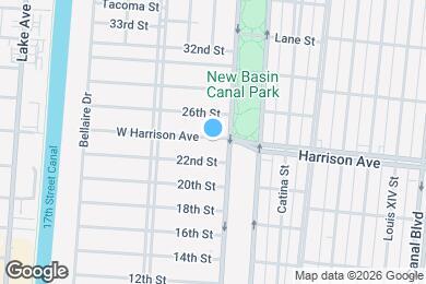 Map image of the property - 124 W Harrison Ave