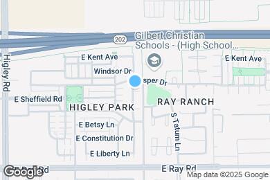 Map image of the property - 1373 S Ponderosa Dr