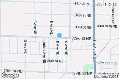 Map image of the property - 423 32nd St NE