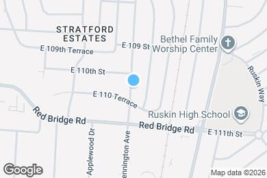 Map image of the property - 11013 Bennington Ave