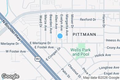 Map image of the property - 1805 Evelyn Ave