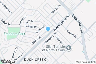 Map image of the property - 450 Thistle Dr