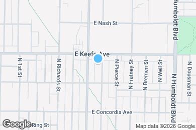 Map image of the property - 3451 N Booth St