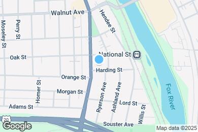 Map image of the property - 168 Harding St