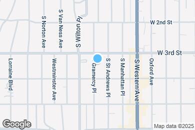 Map image of the property - 326 S Gramercy Pl