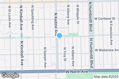 Map image of the property - 1753 N Kedzie Ave