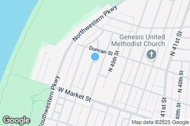 Map image of the property - 115 N 46th St