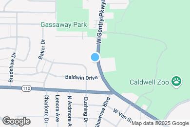 Map image of the property - 2914 W Gentry Pkwy