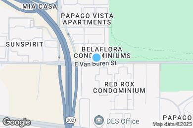 Map image of the property - 5345 E Van Buren St
